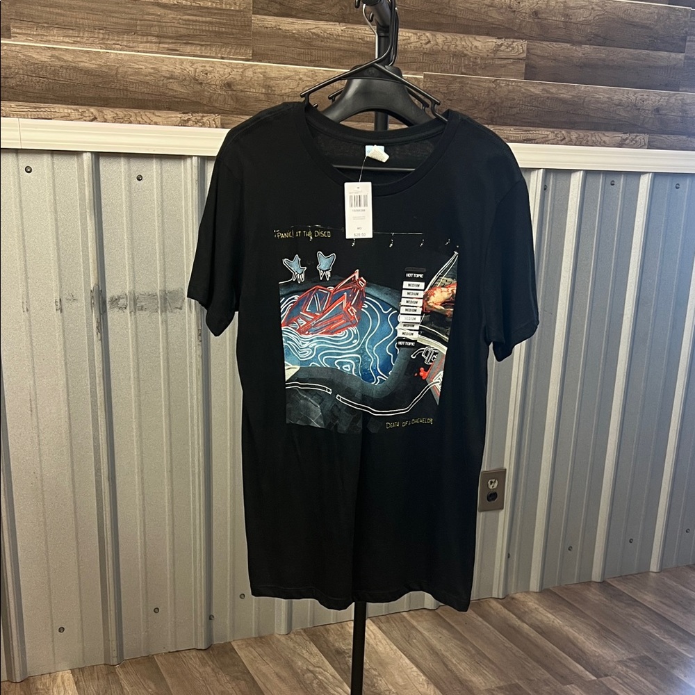 Black Graphic T-Shirt Panic! At the Disco